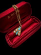 VICTORIAN TURQUOISE & PEARL FLY PENDANT