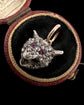 VICTORIAN LARGE SNARLING DIAMOND FOX HEAD PENDANT