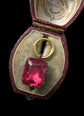 GEORGIAN PINK PASTE DROP PENDANT