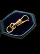 LATE VICTORIAN GREEN ENAMAL & 18CT GOLD DOG CLIP