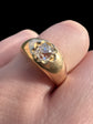 VICTORIAN DIAMOND & 18CT GOLD GYPSY RING