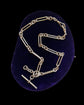 VICTORIAN CHUNKY SILVER PAPERCLIP CHAIN WITH REMOVABLE T-BAR