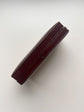 RICH BROWN LEATHER RECTANGULAR MULTI RING BOX