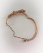 ANTIQUE 15CT GOLD & TURQUOISE KEY BANGLE