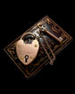 VICTORIAN 9CT GOLD HEART PADLOCK WITH WORKING KEY