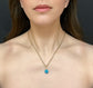 VICTORIAN PAVÉ TURQUOISE SPHERE PENDANT