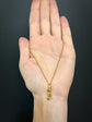GEORGIAN 15CT GOLD HAND WITH DIAMOND PENDANT