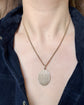 ANTIQUE 15CT GOLD & PLATINUM OVAL LOCKET