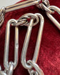 VICTORIAN SILVER PAPERCLIP ALBERT CHAIN