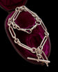 EDWARDIAN CHUNKY SILVER PAPERCLIP ALBERT CHAIN