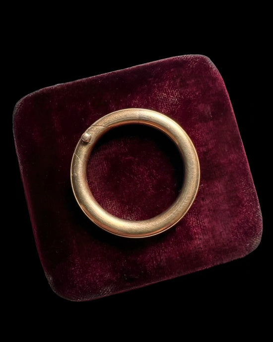 VICTORIAN LARGE 15CT GOLD PUSH BOLT
