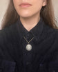 19TH CENTURY OVAL PASTE & SILVER GILT PENDANT
