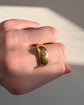 CHUNKY ANTIQUE DIAMOND & 18CT GOLD RING