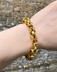 GEORGIAN PINCHBECK HEART PADLOCK BRACELET