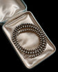 LATE VICTORIAN SILVER BALL CHAIN NECKLACE