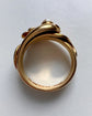 VICTORIAN 18CT GOLD DOUBLE SNAKE RING