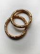GEORGIAN 18CT GOLD CHASED SPLIT RING