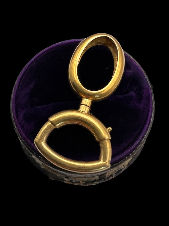 VICTORIAN 15CT GOLD BAIL / CHARM HOLDER