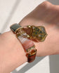 VICTORIAN MULTI AGATE BRACELET & PADLOCK
