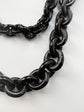 EXTRA LONG VICTORIAN WHITBY JET CHUNKY BELCHER CHAIN