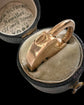 VICTORIAN UNUSUAL 9CT GOLD HEART PADLOCK WITH BOLT RING