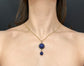VICTORIAN LAPIS LAZULI & DIAMOND PENDANT