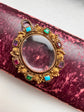 GEORGIAN CANATILLE GEM SET LOCKET