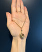 VICTORIAN 18CT GOLD & DIAMOND SWIRL PENDANT