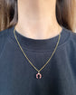 ANTIQUE DIAMOND & RUBY HORSESHOE PENDANT