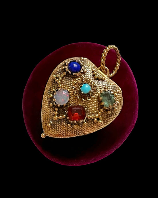 GEORGIAN ACROSTIC ‘LOVE’ HEART LOCKET