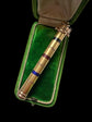 VICTORIAN 15CT GOLD & COLOURED ENAMEL TRIPLE PROPELLING PENCIL PENDANT