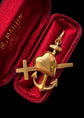 ANTIQUE LOVE FAITH CHARITY 18CT GOLD PENDANT