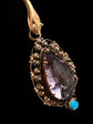 EARLY 19TH CENTURY AMETHYST SNAKE EARRINGS