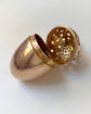 VICTORIAN 9CT GOLD ACORN POMANDER PENDANT
