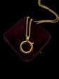 VICTORIAN 18CT GOLD MEDIUM SIZE SPRING BOLT RING