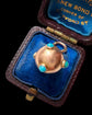 VICTORIAN 15CT GOLD & TURQUOISE MINI ORB PENDANT