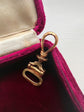 LARGE FRENCH 18CT GOLD ANTIQUE DOG CLIP / BAIL