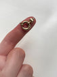 VICTORIAN 9CT GOLD BOLT RING WITH ORIGINAL BAIL