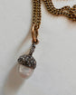 VICTORIAN DIAMOND & PEARL ACORN PENDANT