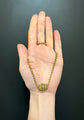 GEORGIAN REGENCY HIGH CARAT GOLD & TURQUOISE SLIDER PENDANT