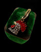VICTORIAN DIAMOND & ENAMEL COCKEREL PENDANT