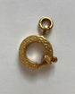 VINTAGE 18CT GOLD CHASED BOLT RING