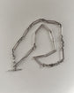 ANTIQUE SUPER CHUNKY SILVER PAPERCLIP CHAIN