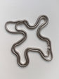 VICTORIAN SILVER SNAKE LINK CHAIN