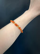 GEORGIAN CORAL & 18CT GOLD CHAIN BRACELET