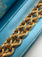 19TH CENTURY 14CT GOLD LOVERS KNOT & REEDED BELCHER CHAIN