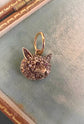 ANTIQUE DIAMOND FOX HEAD PENDANT