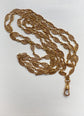 18CT FRENCH SAUTOIR FANCY LINK GAURD CHAIN