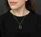 VICTORIAN BANDED AGATE HORSESHOE PENDANT