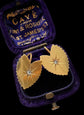 VICTORIAN 15CT GOLD & DIAMOND HEART EARRINGS